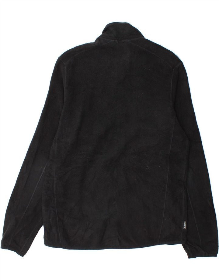 EDDIE BAUER Mens Fleece Jacket Medium Black Polyester Vintage Eddie Bauer and Second-Hand Eddie Bauer from Messina Hembry 