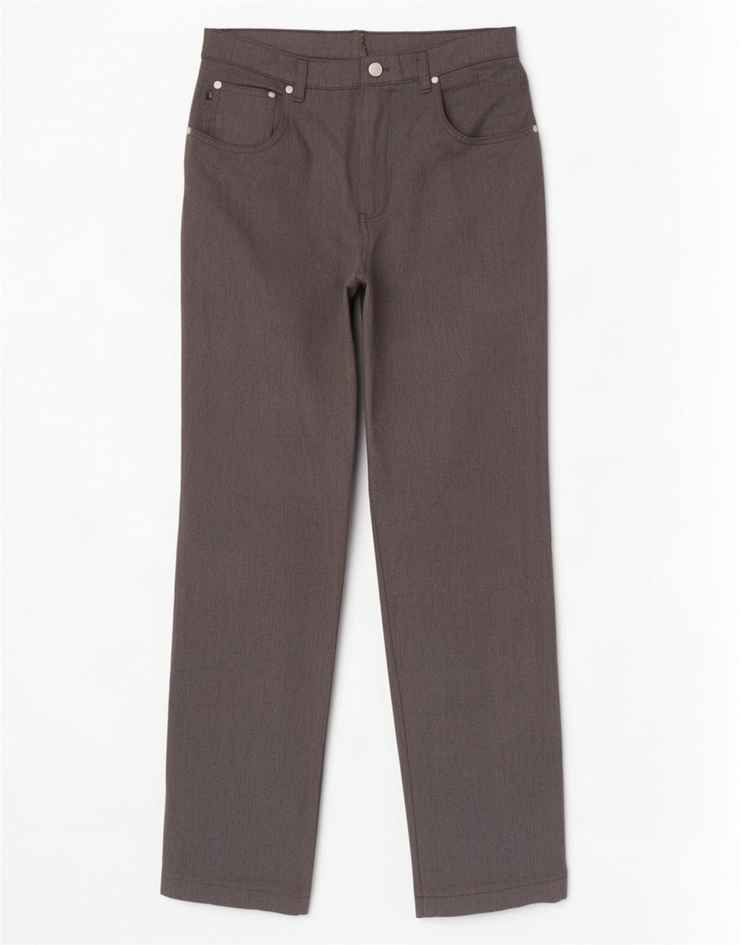 Trussardi Straight Casual Bukser til mænd W35 L32 Grå Polyester