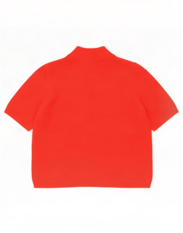 Marks & Spencer Dame Turtle Neck Jumper Sweater UK 16 Large Red