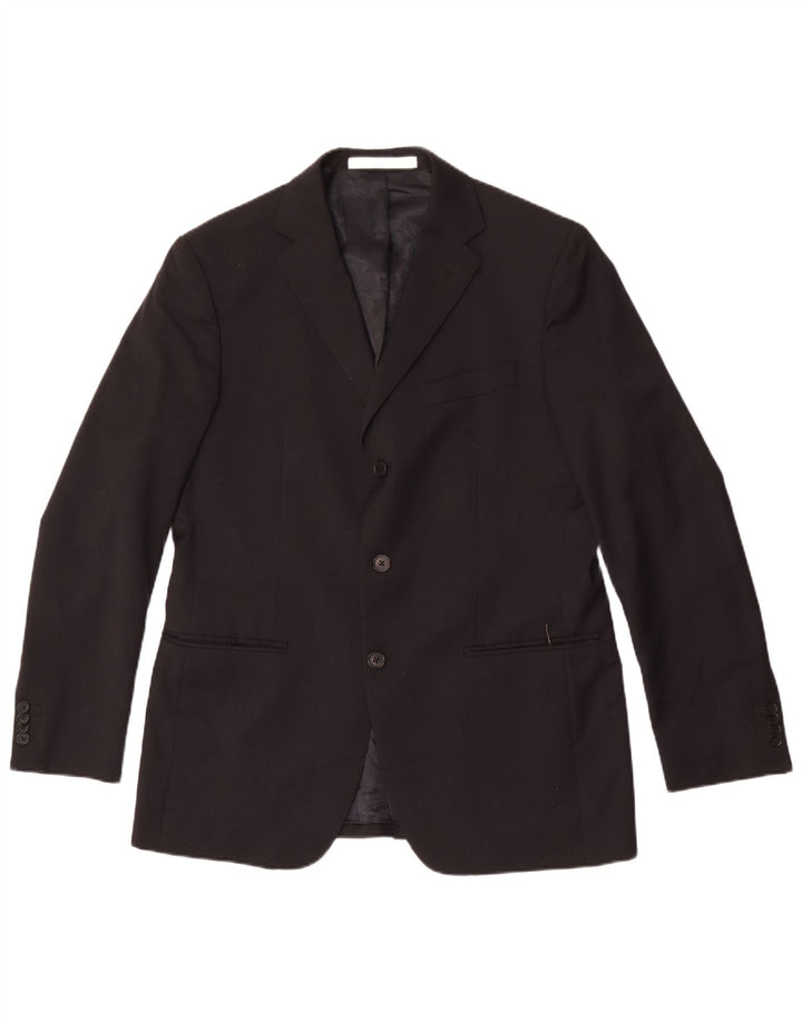 Ferre Herre 3-knaps blazerjakke IT 52 XL Sort Uld