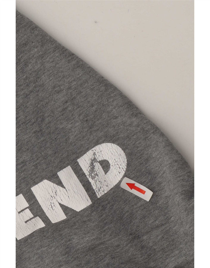 Marks & Spencer Dame Weekend Graphic Sweatshirt Jumper UK 14 Medium Grey