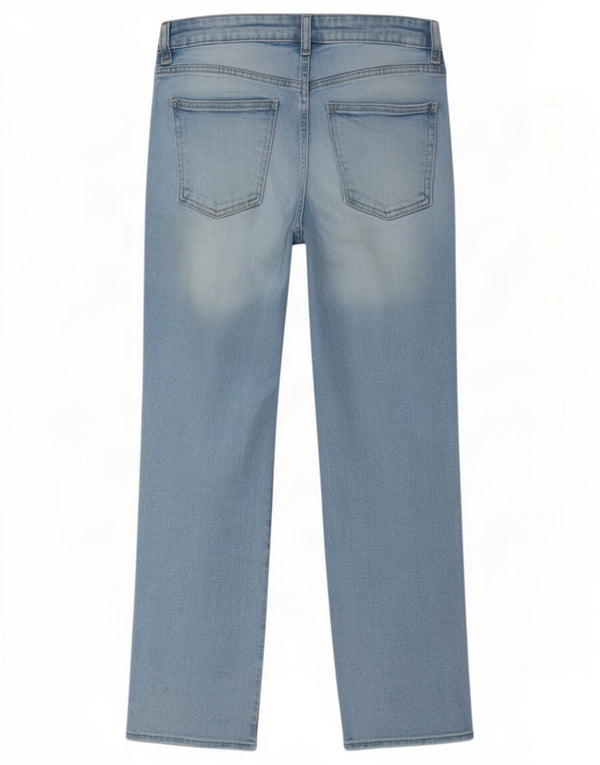 Zara Dame Straight Jeans EU 36 XS W26 L25 Blå
