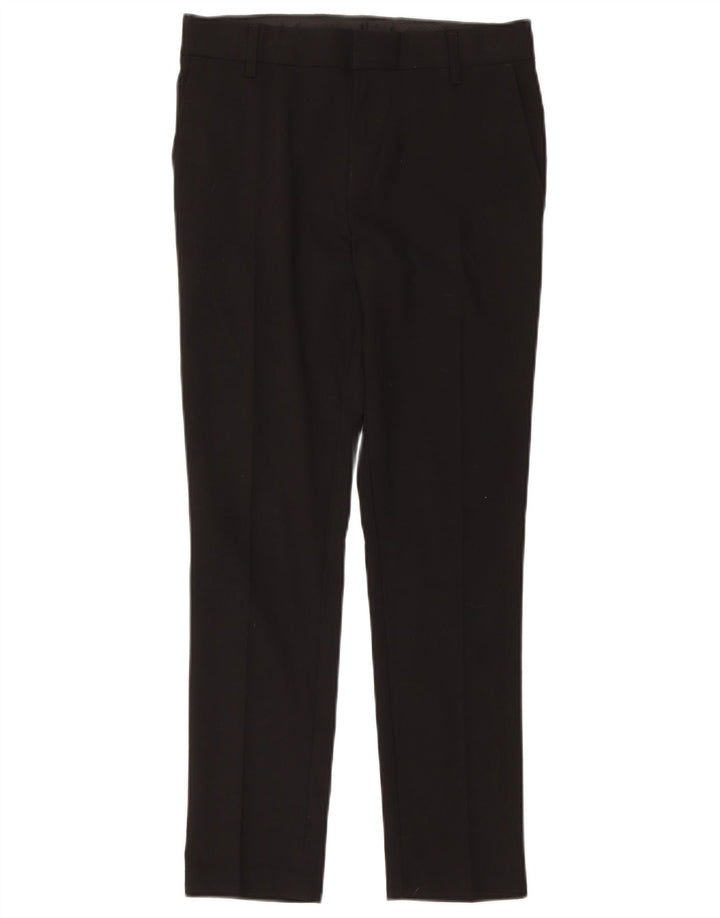 Marks & Spencer Boys Slim Suit Bukser 12-13 år W32 L27 Sort Polyester
