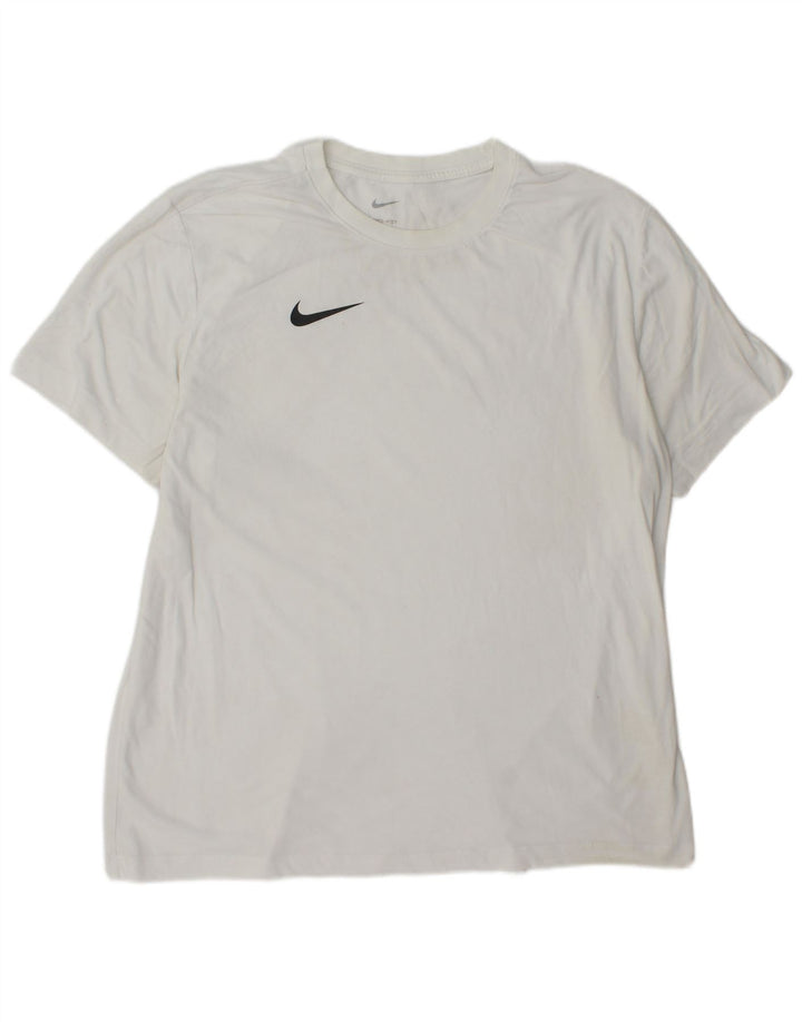 Nike Herre Dri Fit T-Shirt Top XL Hvid