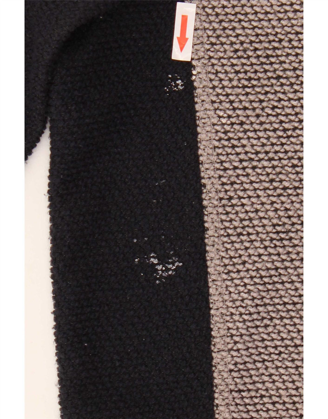 Weird Fish Herre Grafisk Zip Neck Sweatshirt Jumper Medium Grey Colourblock