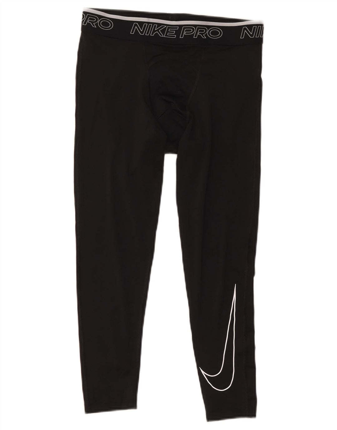Nike Herre Dri Fit Grafiske Capri Leggings Medium Sort Polyester