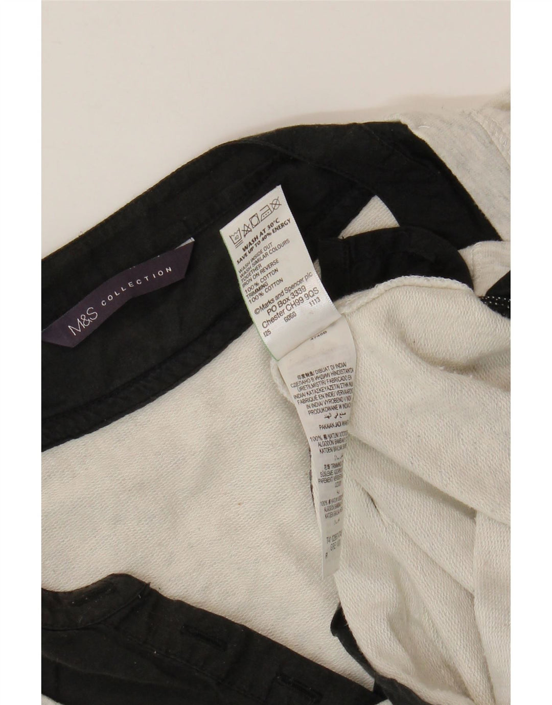 Marks & Spencer Dame Sweatshirt Jumper UK 16 Large Grey Colourblock