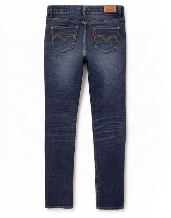 Levi's Girls Skinny Jeans 9-10 år W26 L26 Blue Ramie