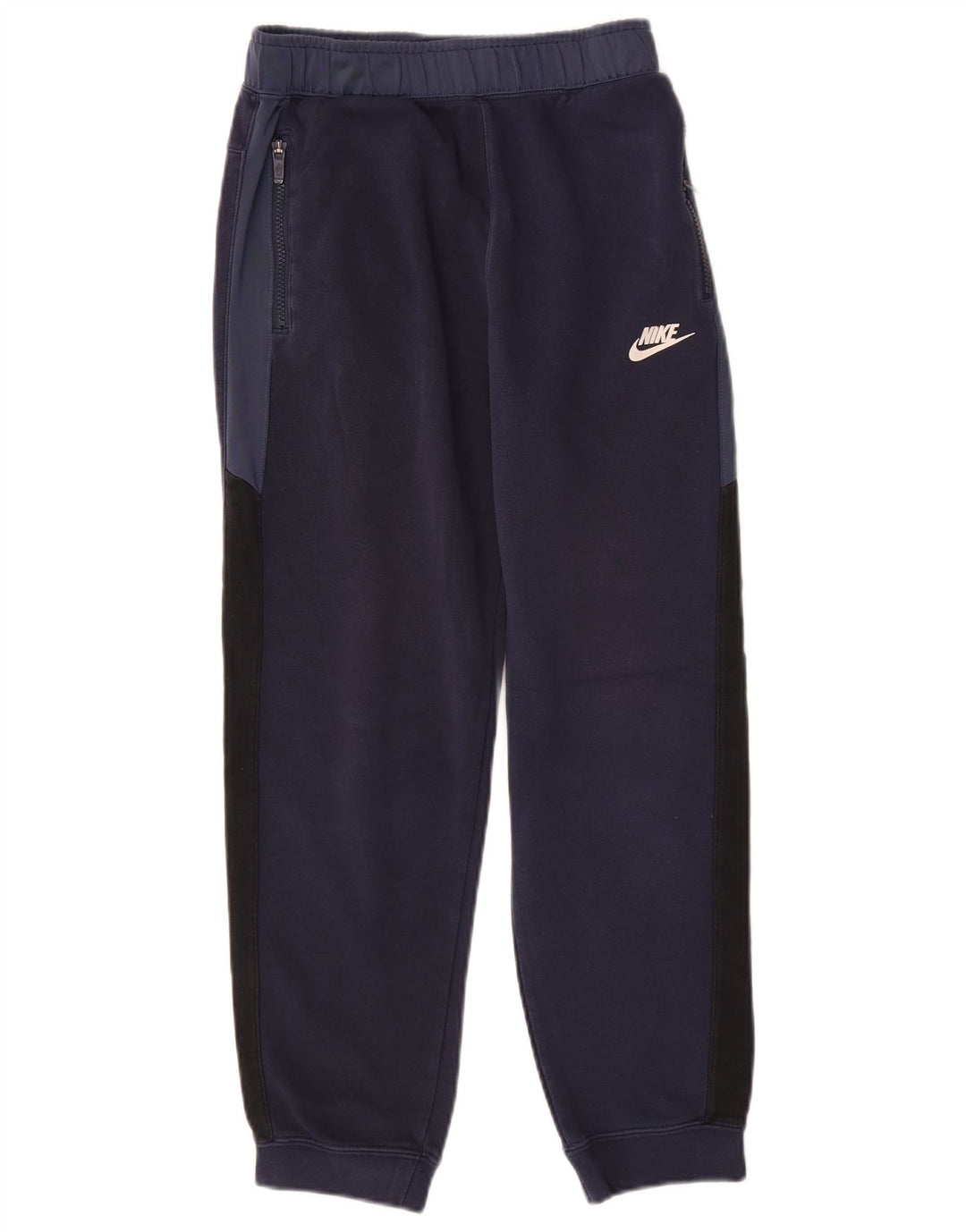NIKE Træningsdragt til drenge Bukser Joggers 13-14 år XL Navy Blue Colourblock