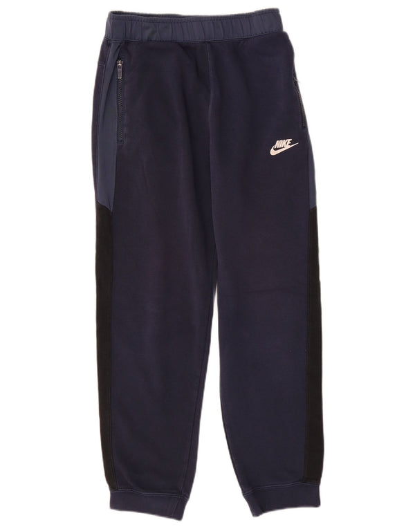 NIKE Træningsdragt til drenge Bukser Joggers 13-14 år XL Navy Blue Colourblock