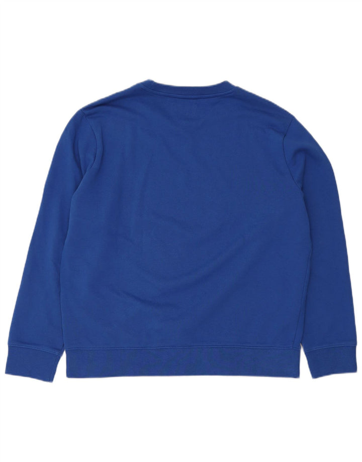 VINTAGE Herre Sweatshirt Jumper Stor Blå Bomuld