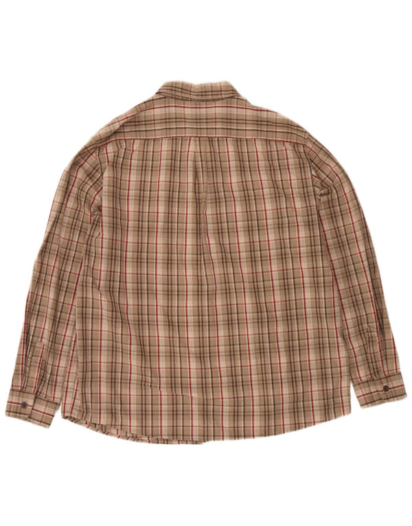 Wrangler herreskjorte XL Beige ternet bomuld