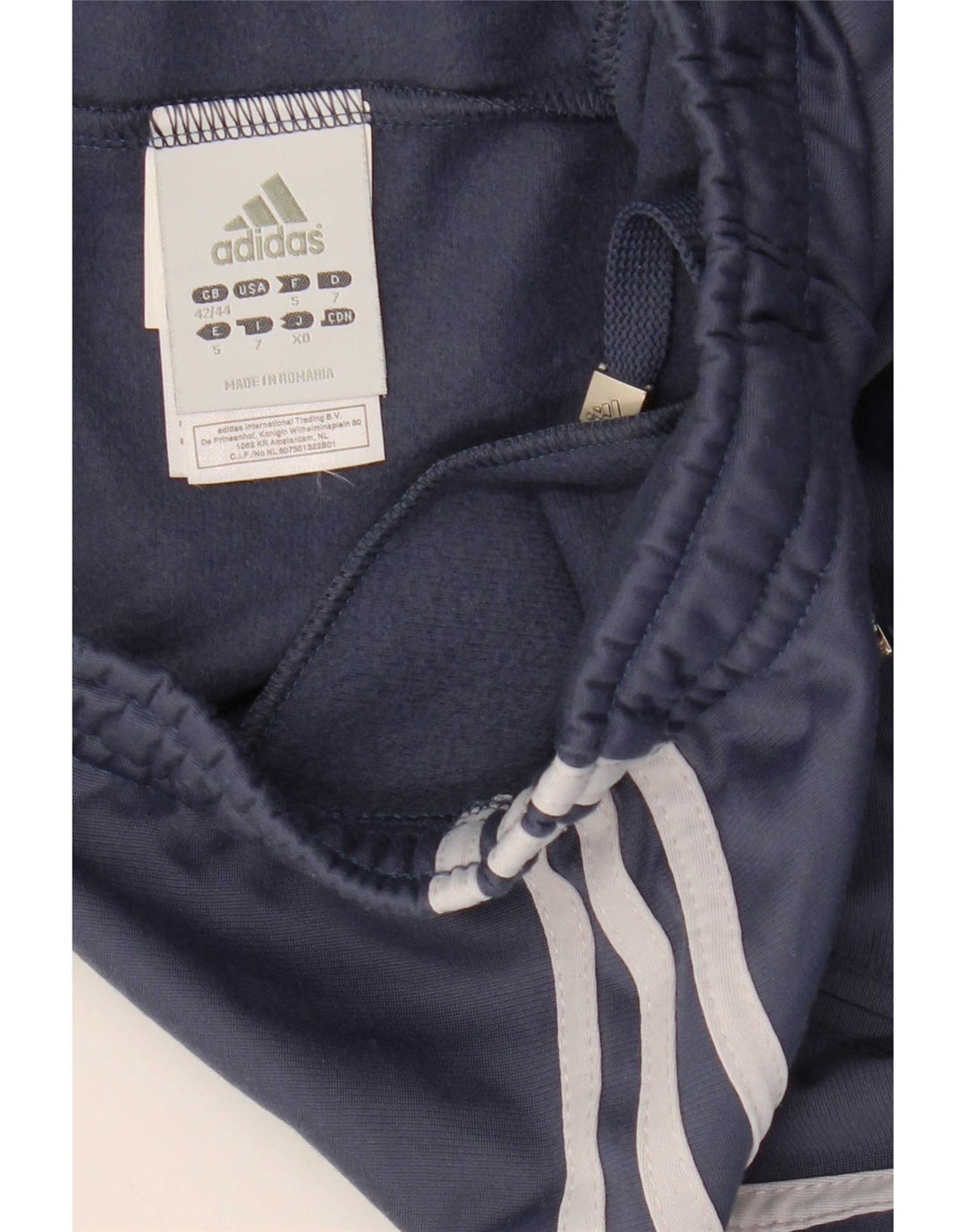 Adidas Træningsdragtsbukser til mænd UK 42/44 Large Blue Polyester