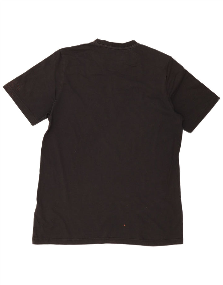 Adidas Grafisk T-shirt top til mænd, stor sort bomuld