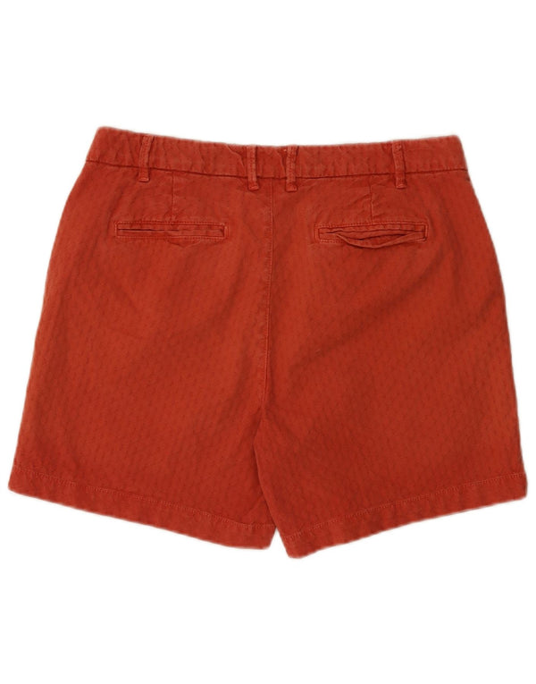 Fat Face Dame Chino Shorts UK 12 Medium W32 Rød Bomuld
