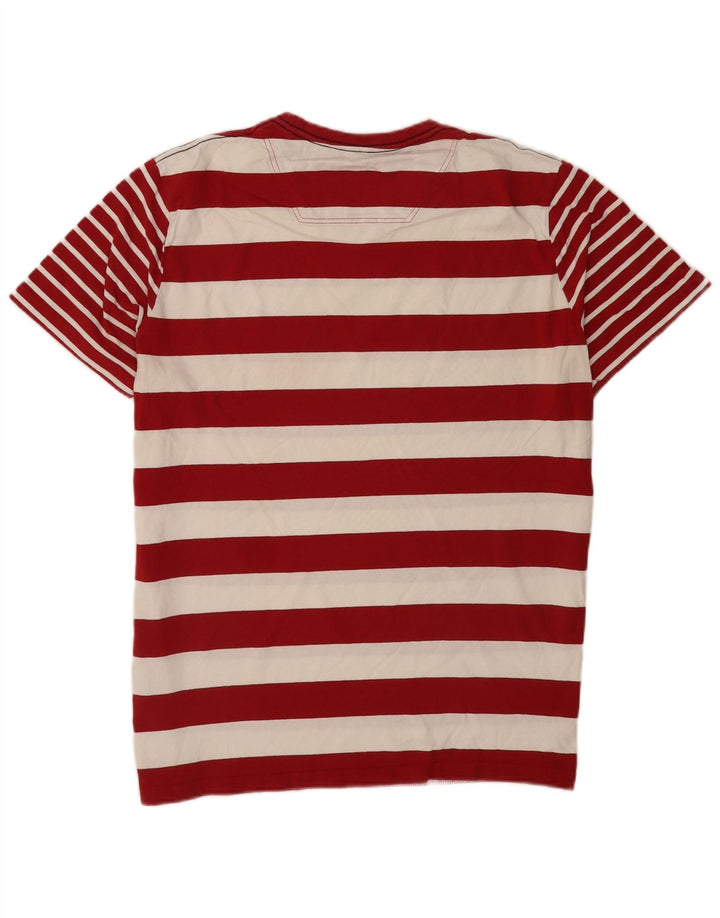 Joules Herre T-Shirt Top XL Rødstribet Bomuld