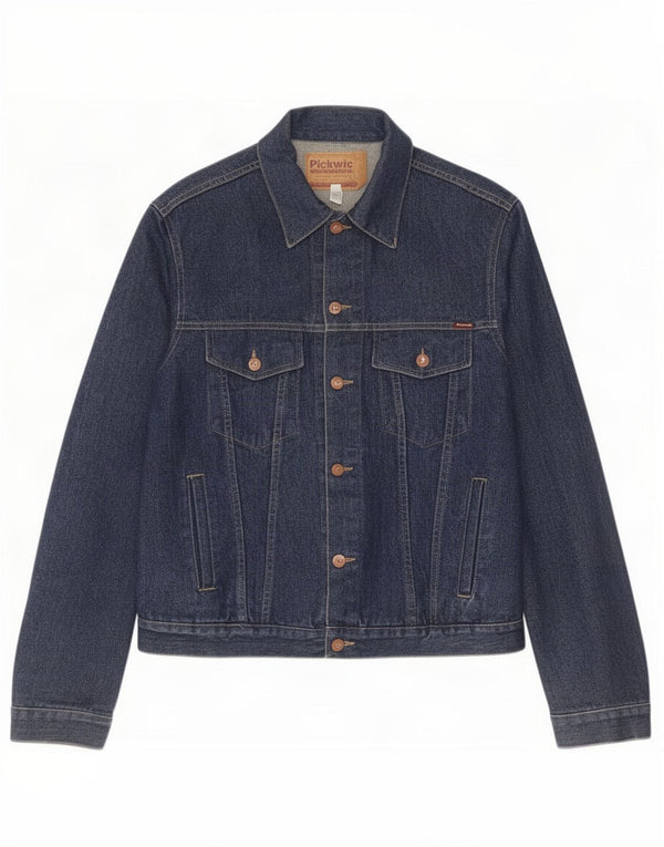 Pickwick Herre denimjakke UK 42 XL Marineblå Bomuld
