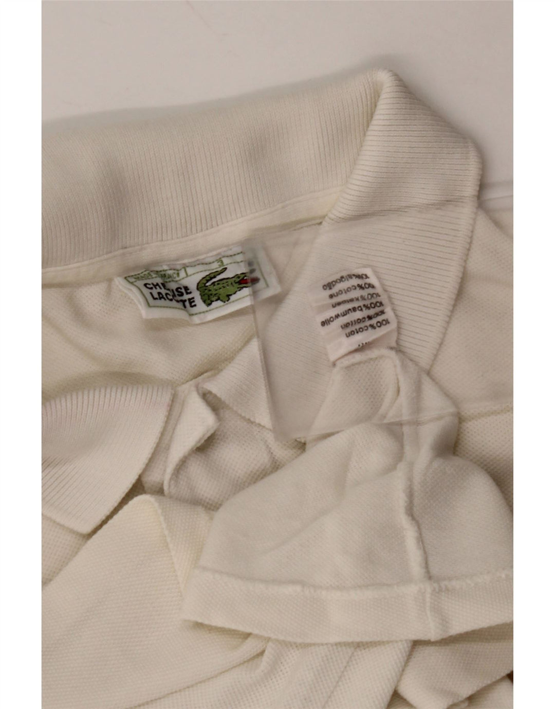 LACOSTE Poloshirt til mænd str. 3 Lille hvid bomuld