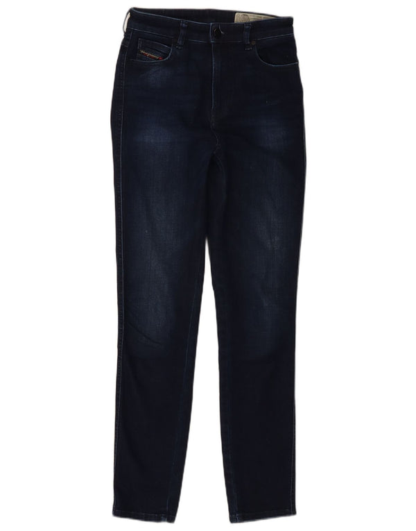 Diesel Dame Babhila Højtalje Slim Skinny Jeans W23 L28 Marineblå Bomuld