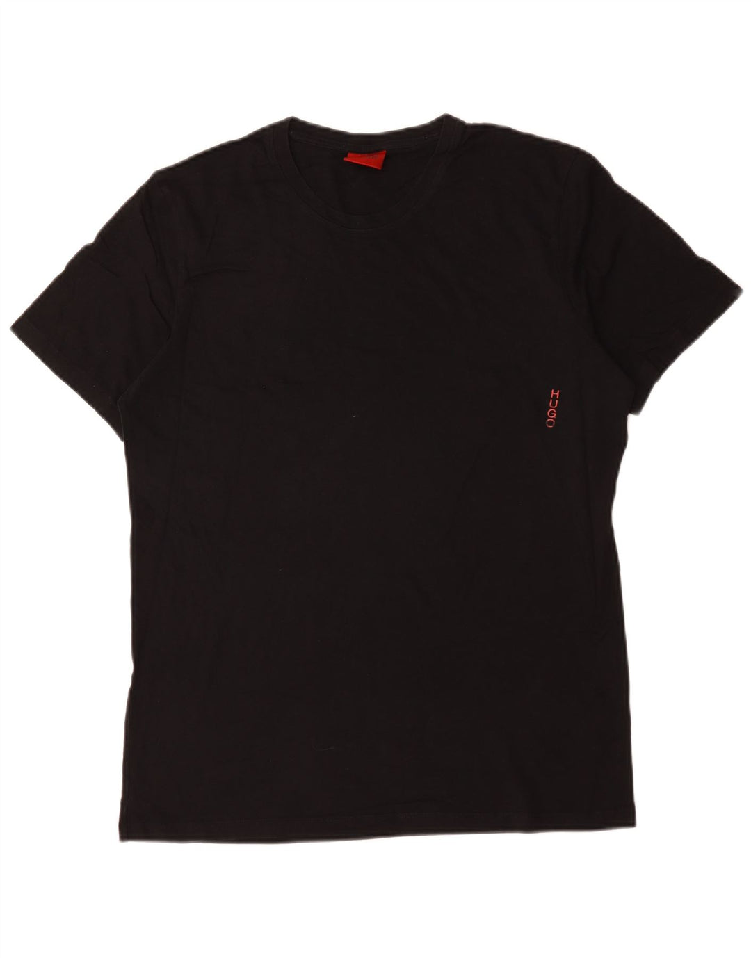 Hugo Boss Herre T-Shirt Top Stor Sort Bomuld