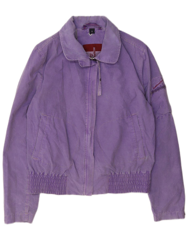 Murphy & Nye Womens Sailmakers Bomber Jacket UK 10 Small Purple