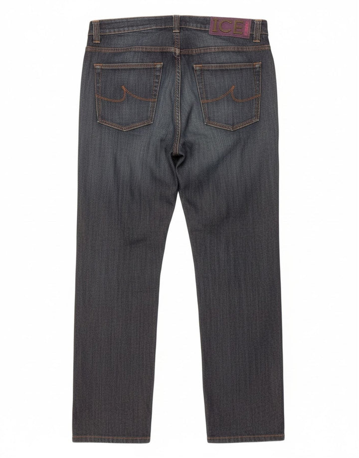 Iceberg Dame Slim Jeans W32 L32 Marineblå Bomuld