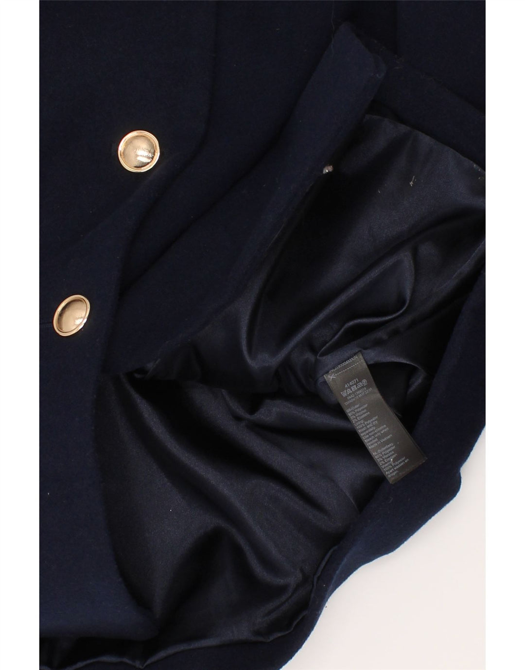 Monsoon piger overfrakke 7-8 år marineblå polyester