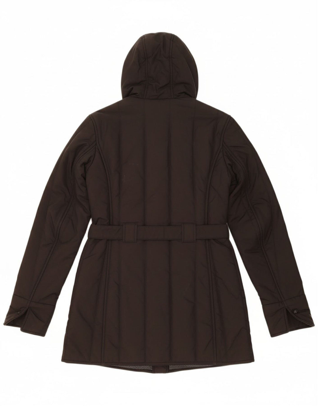 REFRIGIWEAR Womens Hooded Padded Coat UK 14 Medium Black Polyamide