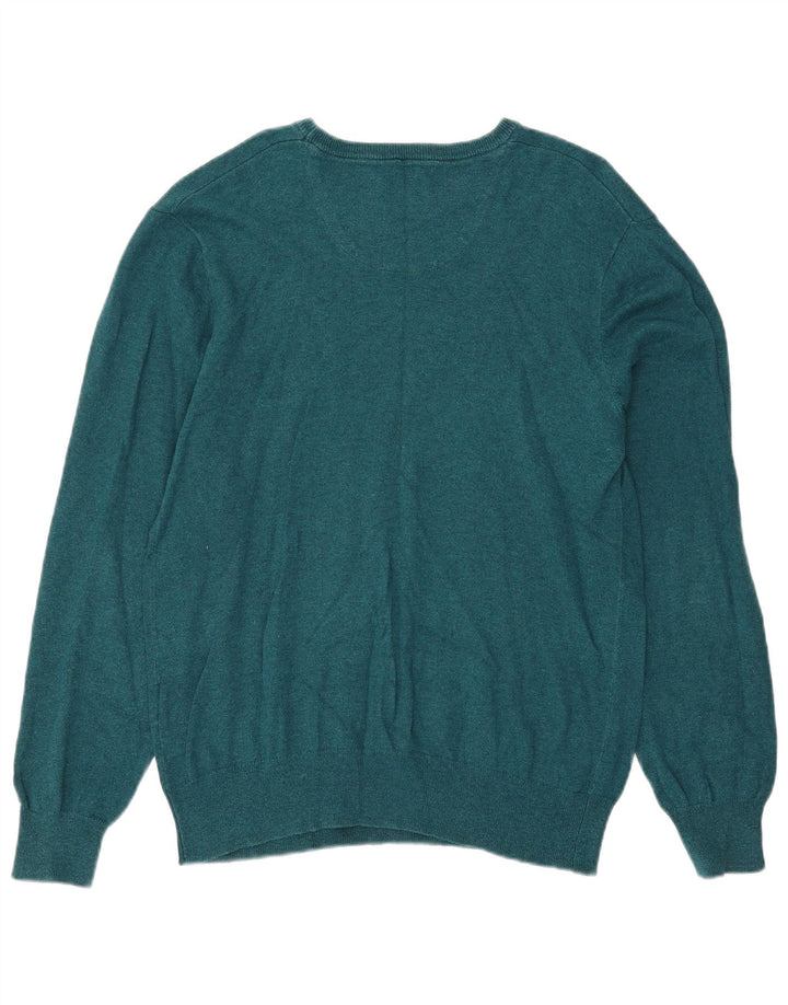 Kappa Herre Boat Neck Jumper Sweater Stor Grøn Bomuld