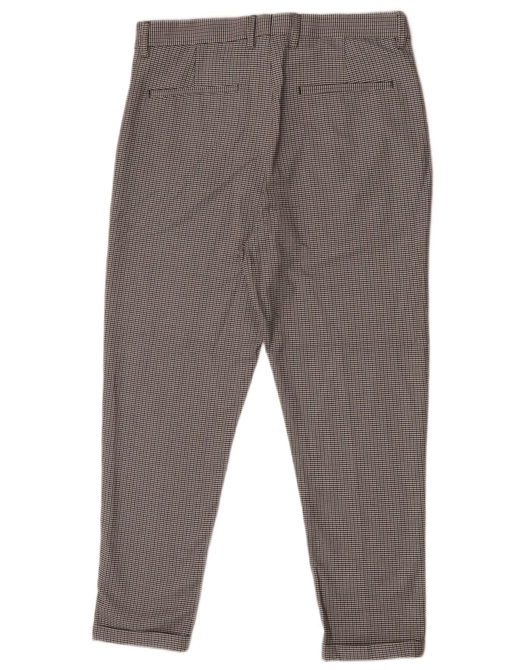 Zara Herre Slim Chino Bukser EU 40 Medium W31 L25 Grå Houndstooth