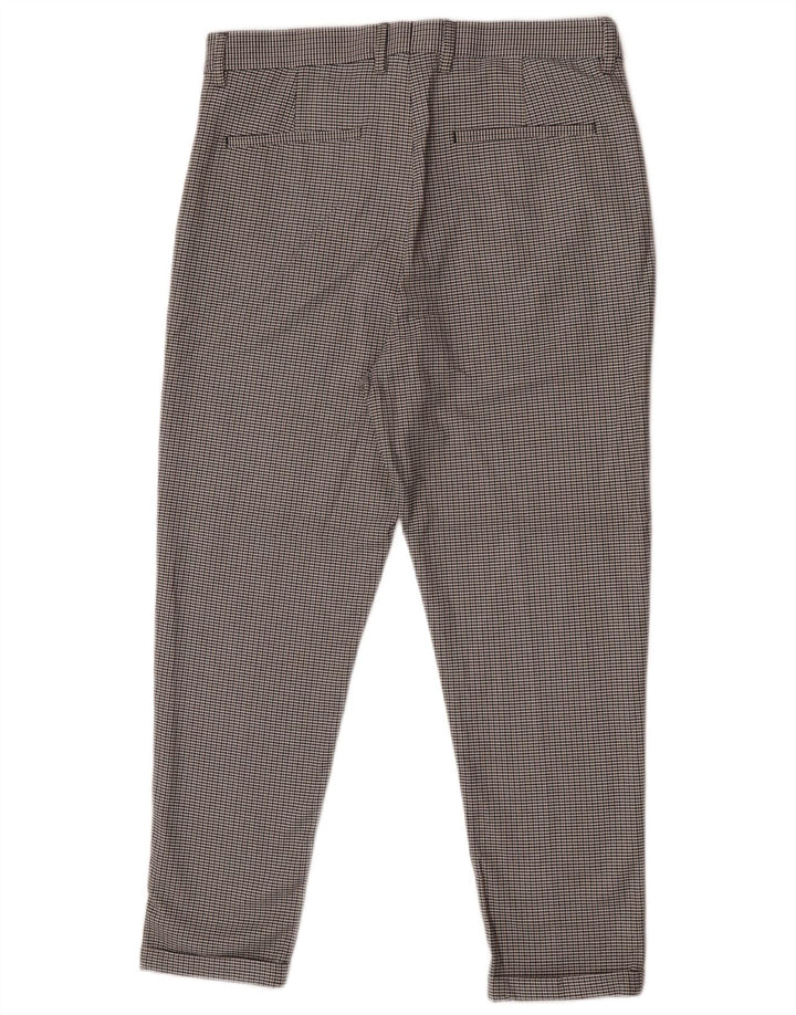 Zara Herre Slim Chino Bukser EU 40 Medium W31 L25 Grå Houndstooth