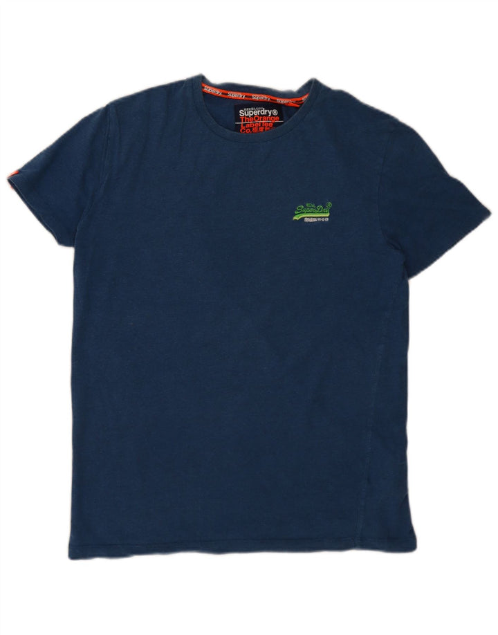 Superdry Herre T-shirt Top Medium Marineblå Bomuld