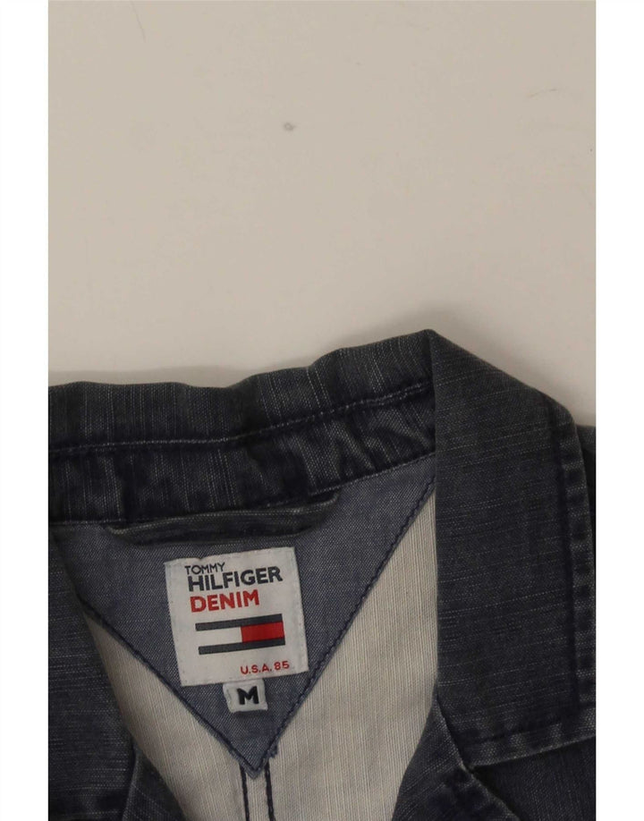 Tommy Hilfiger Dame 3-knaps Denim Blazer Jacket UK 12 Medium Navy Blue