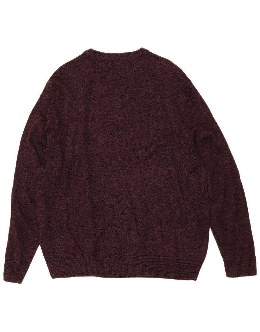 DOCKERS Herre V-hals sweater Large Burgundy Argyle/Diamond