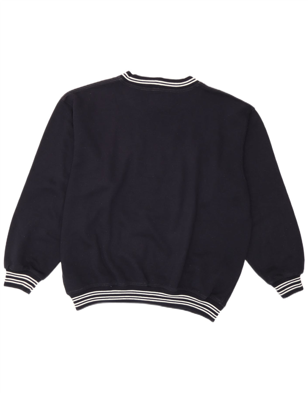 Wampum Herre grafisk sweatshirt jumper stor marineblå akryl