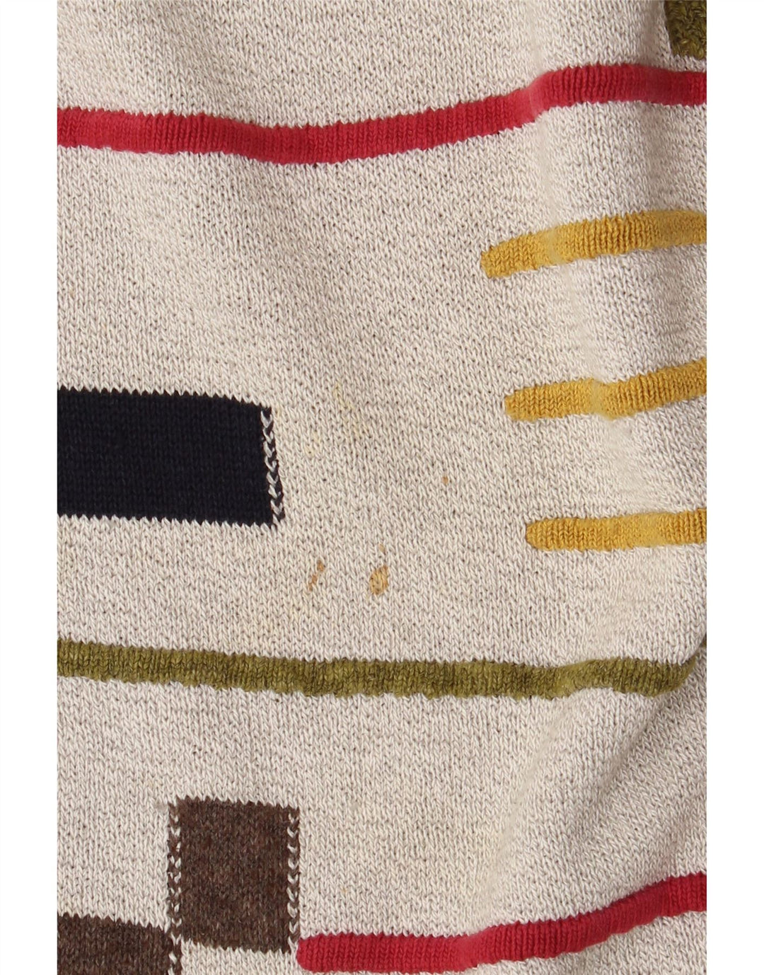 Conte Massimo Herre Crew Neck Jumper Sweater 2XL Grå Geometrisk Bomuld