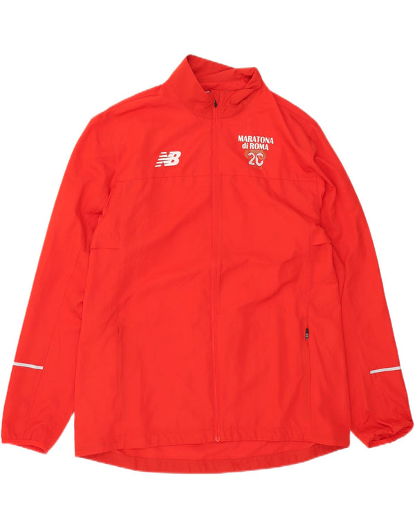 New Balance Herre grafisk træningsdragt Topjakke XL Rød Polyester