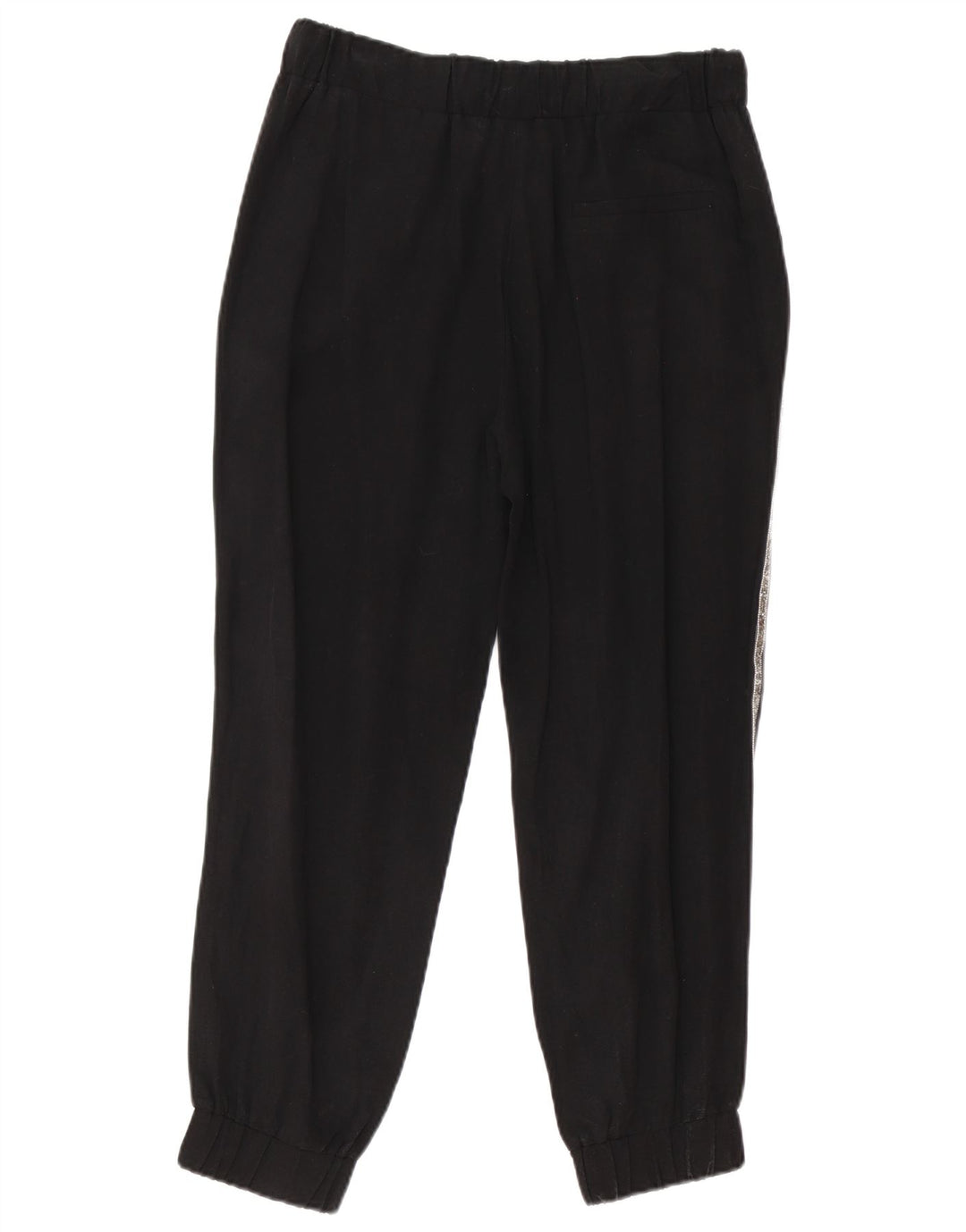 Zara Womens Joggers Cropped Trousers Medium W28 L25 Sort Tencel