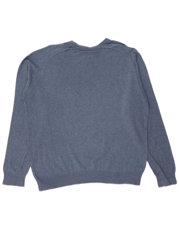 JAMES PRINGLE Herre Relaxed Fit Jumper Sweater med rund hals Medium blå bomuld