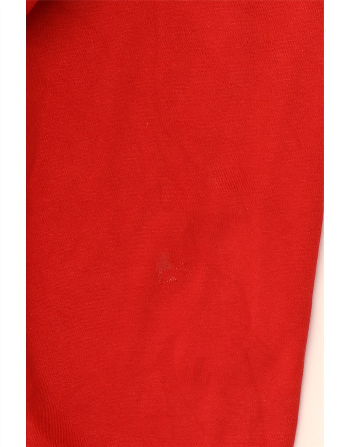 ADIDAS Hættetrøje med lynlås til mænd XL Rød bomuld