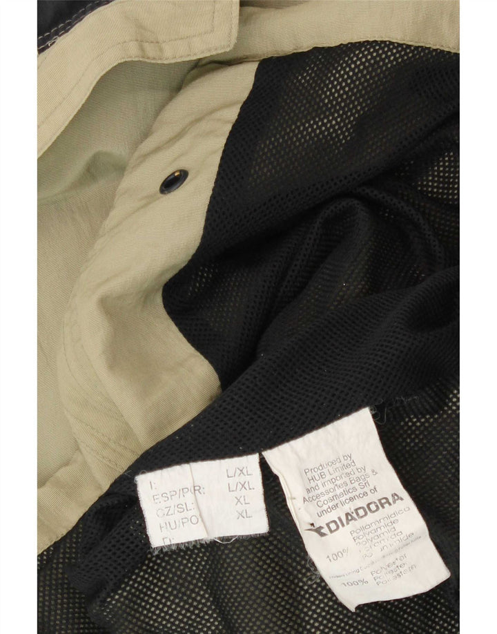 Diadora Regnjakke til mænd UK 40 Stor Beige Polyamid