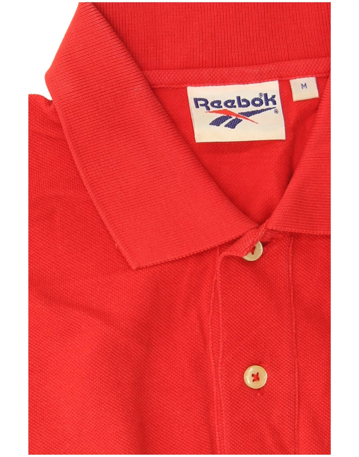 Reebok herre poloshirt Medium rød bomuld