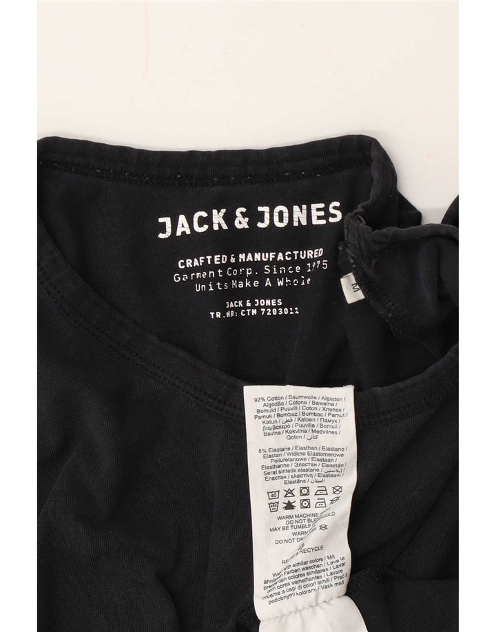 Jack & Jones Herre T-Shirt Top Medium Marineblå Bomuld