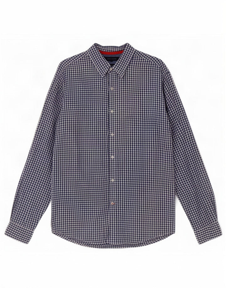 Tommy Hilfiger Herreskjorte Medium Blue Gingham Linen