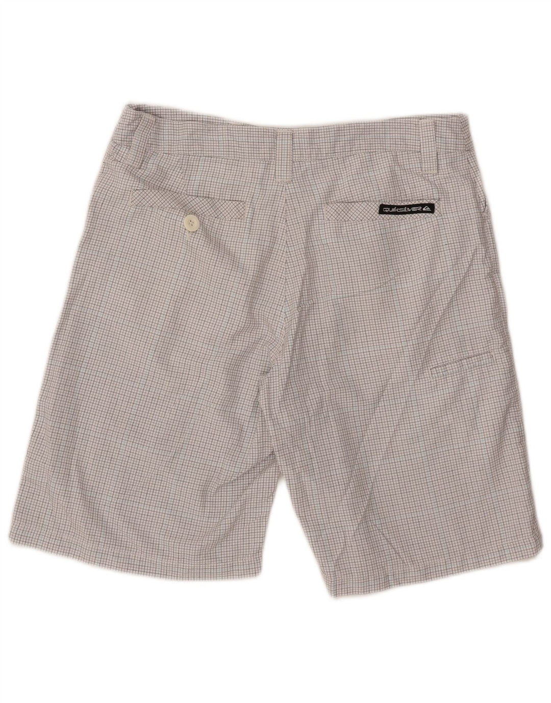 Quiksilver Herre Cargo Shorts W32 Stor hvid ternet polyester