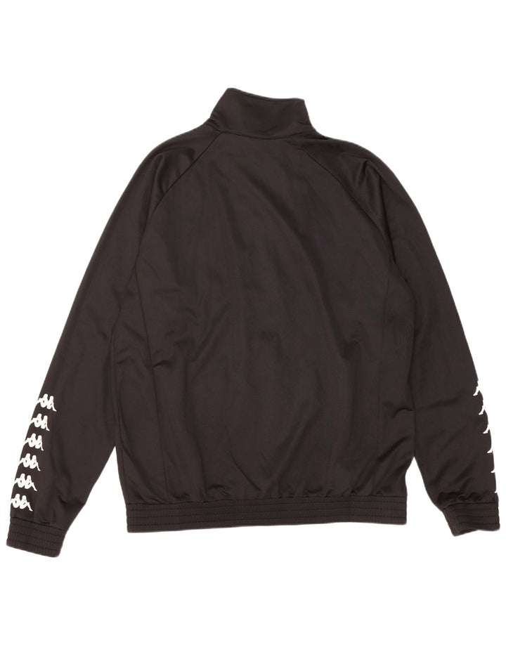 Kappa Herre grafisk træningsdragt Topjakke Stor sort polyester