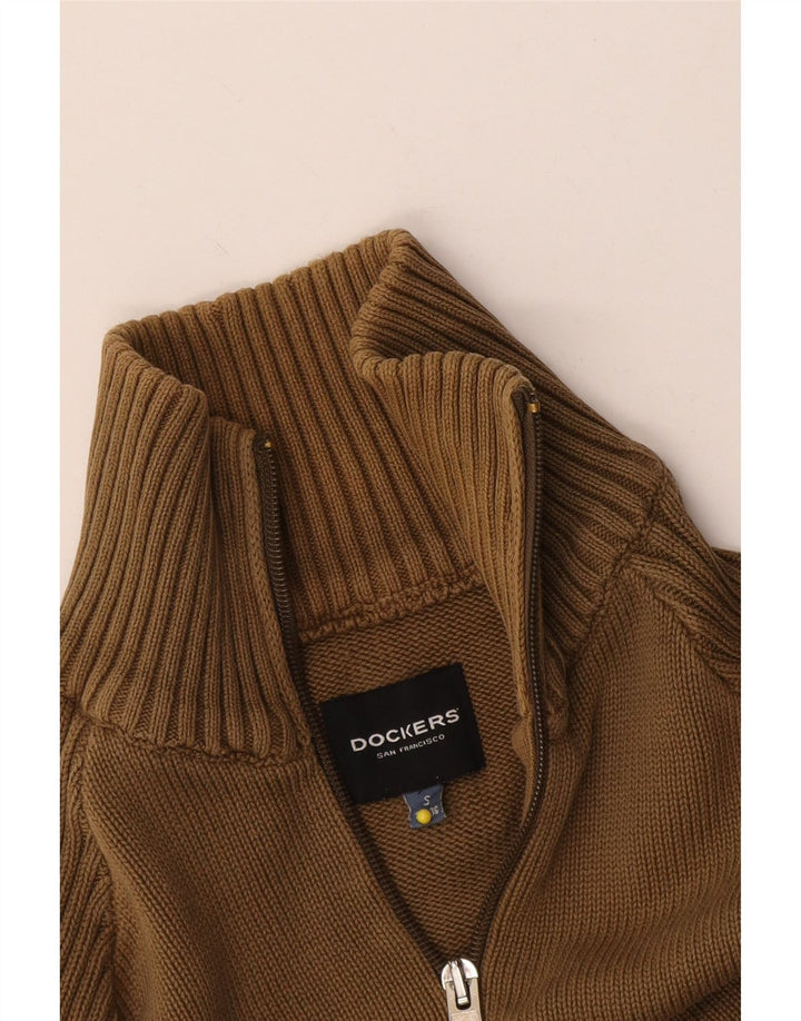 Dockers Herre Cardigan Sweater Small Khaki