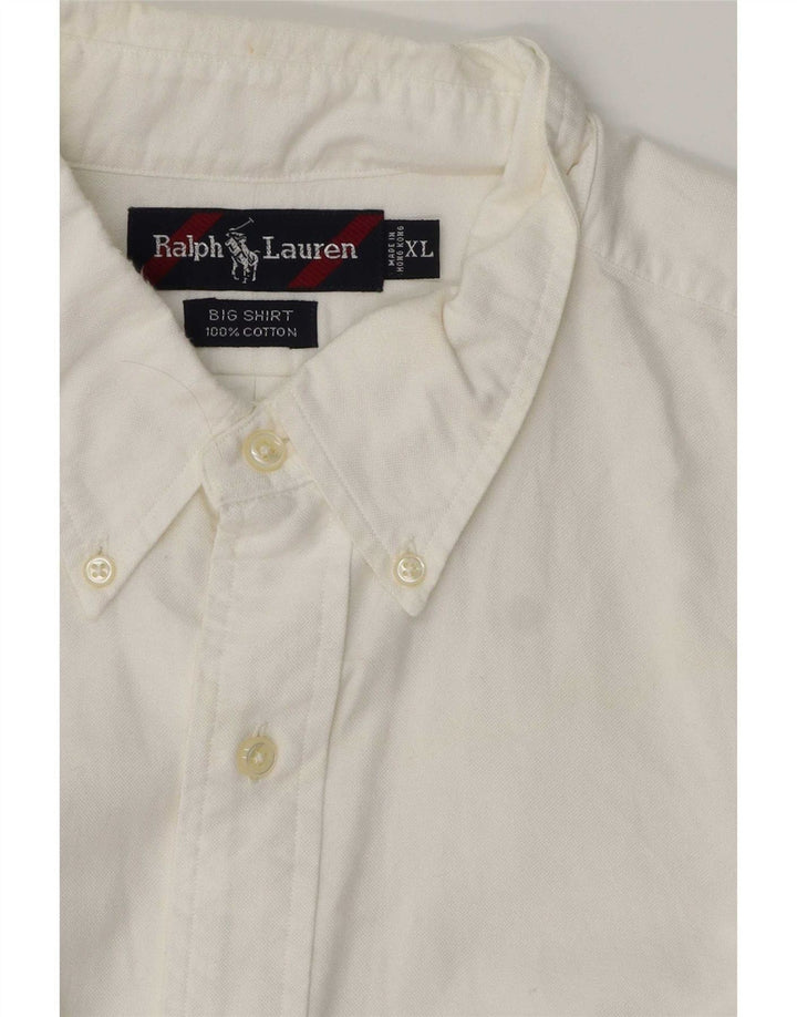 Ralph Lauren Herre Big & Tall skjorte XL Hvid bomuld