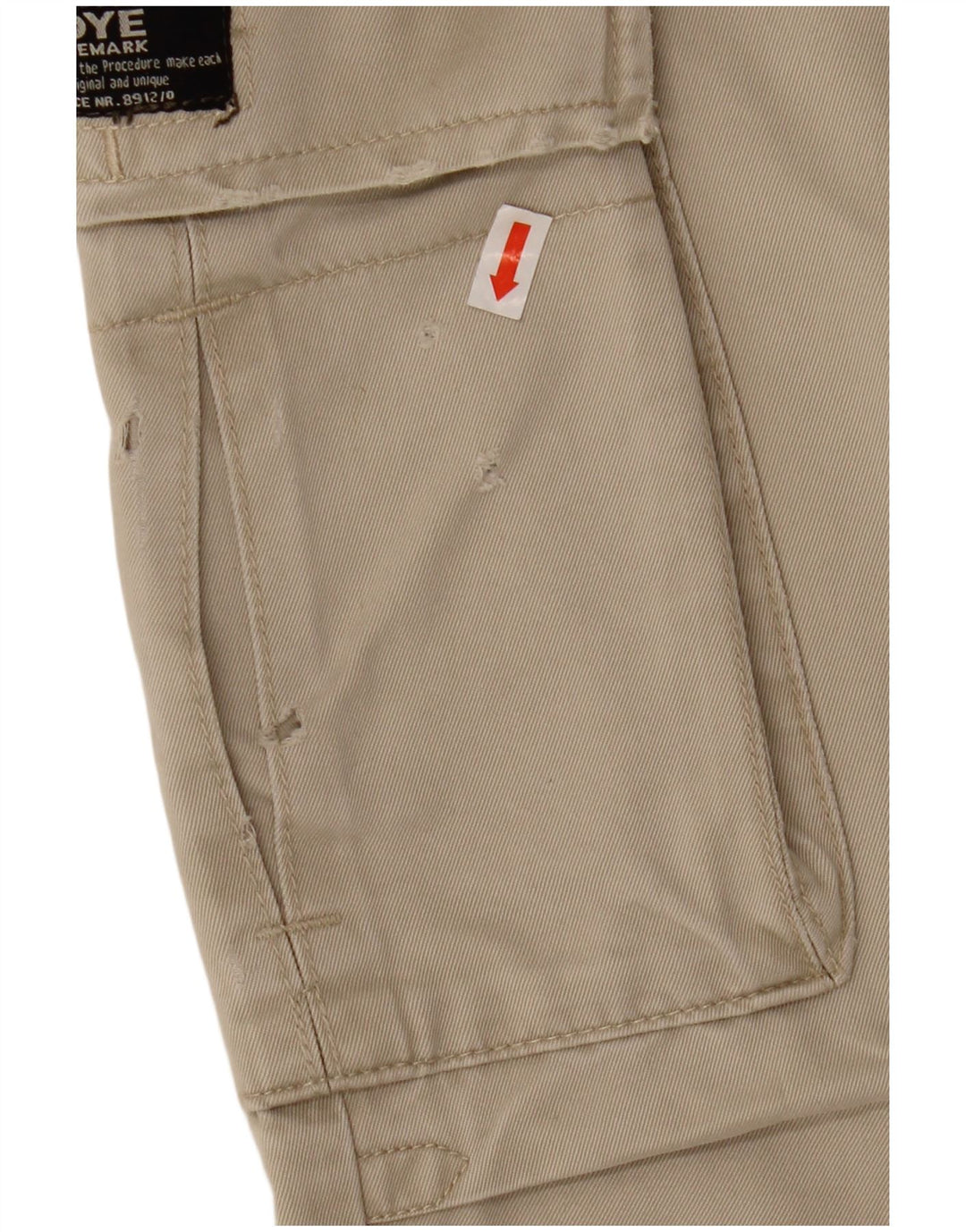 XDYE Straight Cargo Bukser til kvinder EU 42 Large W34 L31 Beige