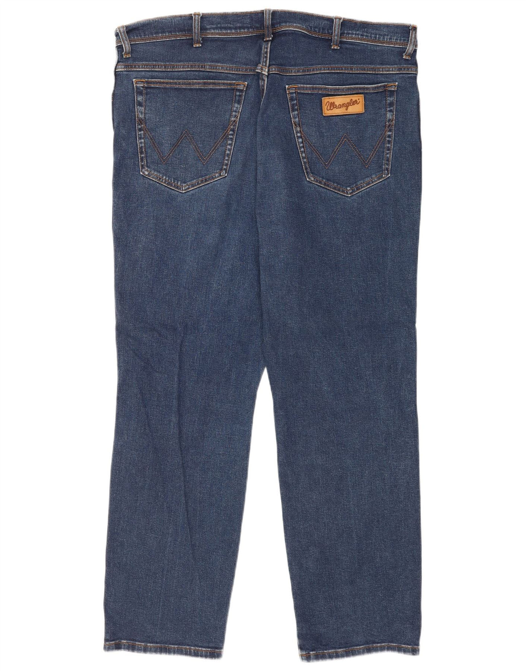 Wrangler Herre Texas Straight Jeans W42 L32 Blå Bomuld